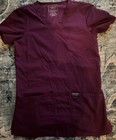 Cherokee Workwear Women   s Maroon Scrub Set Xxs Petite Polyester