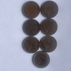 7 - 1920s Canadian One Cent Coins 