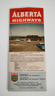 Vintage 1957 Province Alberta Canada Official Highway Road Map Government