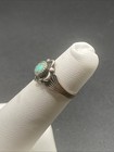 Native American Petite Child s Sterling Silver Turquoise Ring - Size 2 1 2