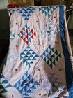 1960 s Handmade Patchwork Quilt 63 x 67 