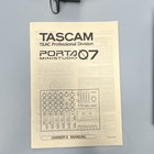 Tascam Porta 07 4-track Cassette Analog Portable Recorder W  Ps-p2   Manual
