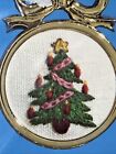 Tiny Bows By Anne Needlepoint Yarn Christmas Ornament Kit Vintage Handstich Kit