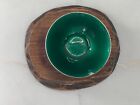 Vintage Egon Lauridsen Ela Salt Cellar Green Enamel Bowl Two Chip Blemish 2 Inch