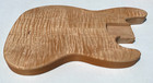 Jazz Bass Guitar Body Customize Alder W  Flame Maple Drop Top Free Shipping 