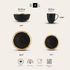 Florian Modern Porcelain 16 Piece Dinnerware Set  Plates And Bowls Set  Dish    