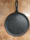 Vintage 12  Cast Iron Skillet Folk Art Painted