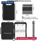 Heavy Duty Clipboard With Storage A4 Letter Size Case Pen Pouch For Contractor