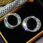 Gorgeous 925 Silver gold rose Plated Gold Hoop Earrings For Women Jewelry A Pair