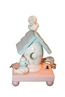 Vintage   Underwriters Lab Portable Nursery Birdhouse Wooden Lamp Night Light