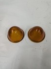 Vintage Dietz 173 Glass Amber Yellow Beehive Light Lenses Lights 