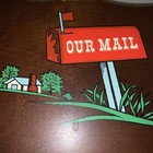 Vintage Wooden Wall Hanging Our Mail Holder And Key Hooks 12 75    X 9 5    Mcm