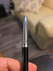 Vtg Parker Jotter Mechanical Pencil Black   Chrome Brass Threads Made In Usa  z2
