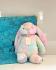 Jellycat Luxe Lazulia Rainbow Bashful Bunny Kid s Stuffed Animal Plush Nwt
