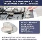 1pcs 813396 Cooktop Knobs Replacement For Wolf Gas Range Parts   replaces For Wolf
