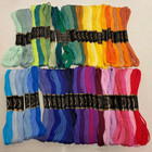 Lot Of 50   Embroidery Floss Thread Skeins  all Vibrant Colors 100  Cotton