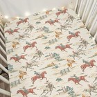 Vintage Cowboy Baby Crib Sheets For Boy Girl 28 x52  Retro One Size Western