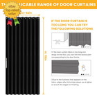 Blackout Magnetic Door Curtain Accordion Doors Interior Closet Door Curtain Invi