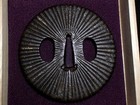 Antique Chrysanthemum Iron Tsuba Japanese Samurai Katana Sword Guard From Japan