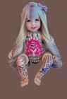 Thai Amulets Genuine 22  Luk Thep pink Fox  Edition Full Sacred Yant By Aj Nikom