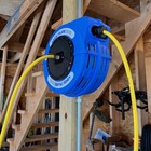 Locknflate Retractable Air Hose Reel - 3 8 In X 50 Ft  Heavy-duty  Lightweight