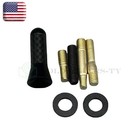 For Universal 1 4  Inches Car Antenna Aerial Carbon Fiber Radio Fm Antena Black