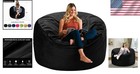 Luxurious 3ft Velvet Bean Bag Chair With High-rebound Memory Foam For Adults