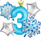 Frozen 3rd Birthday Party Decorations Balloon  40  Elsa 3 Balloon With Number 3