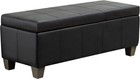 41  Storage Ottoman  Storage Bench With Safety Hinge  Upholstered Synthetic L   