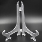 Clear Plastic Plate Photo Display Stand Picture Frame Easel Holder Best L8w8