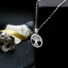 Sterling Silver Tree Of Life Celtic Pendant Necklace With 18 Inch Silver Chain