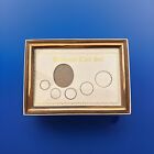 White Wood-framed Birth Year Coin Holder Set With Gift Box Free Shipping C