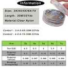 Clear Tippet Line With Holder Fly Fishing Tippets Leaders Trout 3x 4x 5x 6x 7x