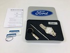 Vintage Ford Mustang Watch  Pen   Keychain Tin Set Rare Unused Dead Battery Read
