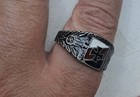 German Wwii Nordland Viking Division Silver 800 Enamel Ring