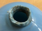 Antique Vintage Light Robins Egg Blue Electra Milk Glass Lightning Rod Ball