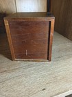 Mcm Vintage Square Wood Cork Coaster Set Of 8 Wood Box Included