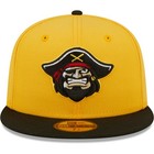 Men s New Era Yellow Bradenton Marauders Authentic Collection 59fifty Fitted Hat