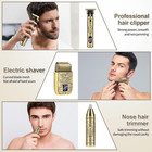 Electric Foil Shaver For Men t-blade Beard Trimmer Razor Nose Hair Trimmer Set c