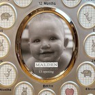 Baby First Year Silver Picture Frame  Malden 7 1 2    X 10    New In Box Nib