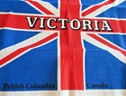 Vintage Victoria British Columbia Canada Travel Souvenir  Flag 