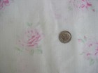 Yuwa Fabric Antique French Ethereal Faded Pink Roses White Dobby Cotton Fabric