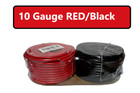 10 Gauge Wire Red   Black Power Ground 50 Ft Each Primary Stranded Copper Clad