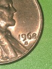 1968 S Lincoln Cent Error Coin 