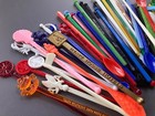 Big Lot Of 50  Vintage  Drink Stirrers Cocktail Swizzle Sticks