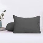 Hriksh Travel Pillow Case 12x18 Size Pack Of 12 x18  Zipper  Dark Grey