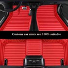 Striped Pu Leather Customized 5d Car Floor Mat Car Accessories Car Floor Mat New
