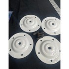 Vintage White Metal Furniture Leg Mounting Plates Set Of 4 With Hardware 3 5in