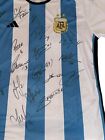 Argentina World Cup 2022 Team Signed Home Jersey With Coa Messi  champions 