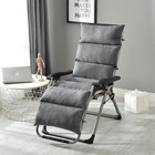Extra Thick Chaise Lounge Cushion Soft Suede Lounger Mattress 49  61  69  Pad